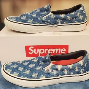 Supreme Vans, hole lunch denim blue
